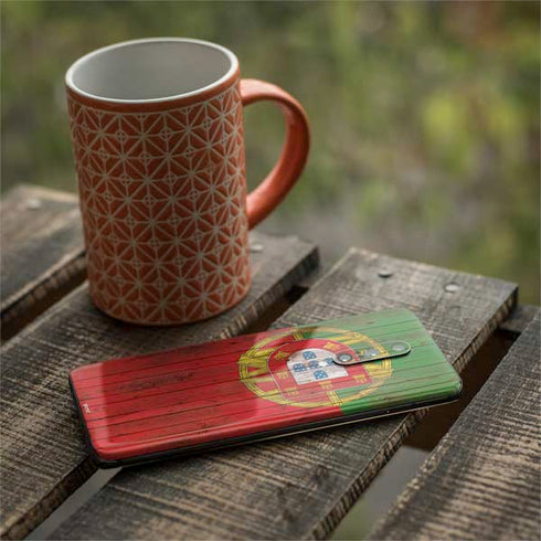 Portuguese Flag Dark Wood OnePlus 7 Pro Skin